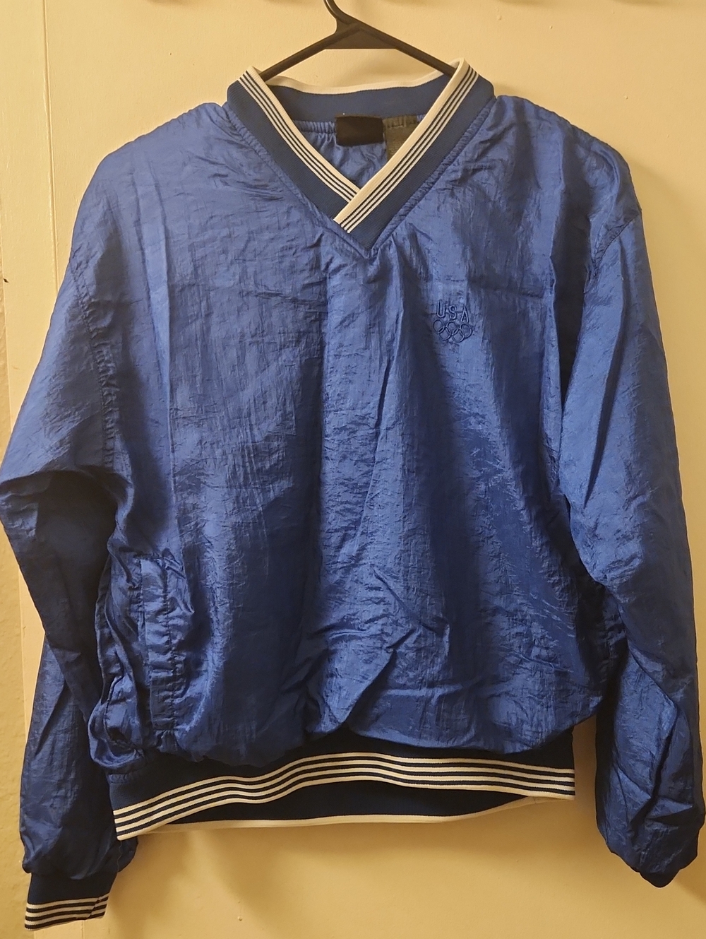 Olimpics S USA V-Neck Windbreaker Jacket size S